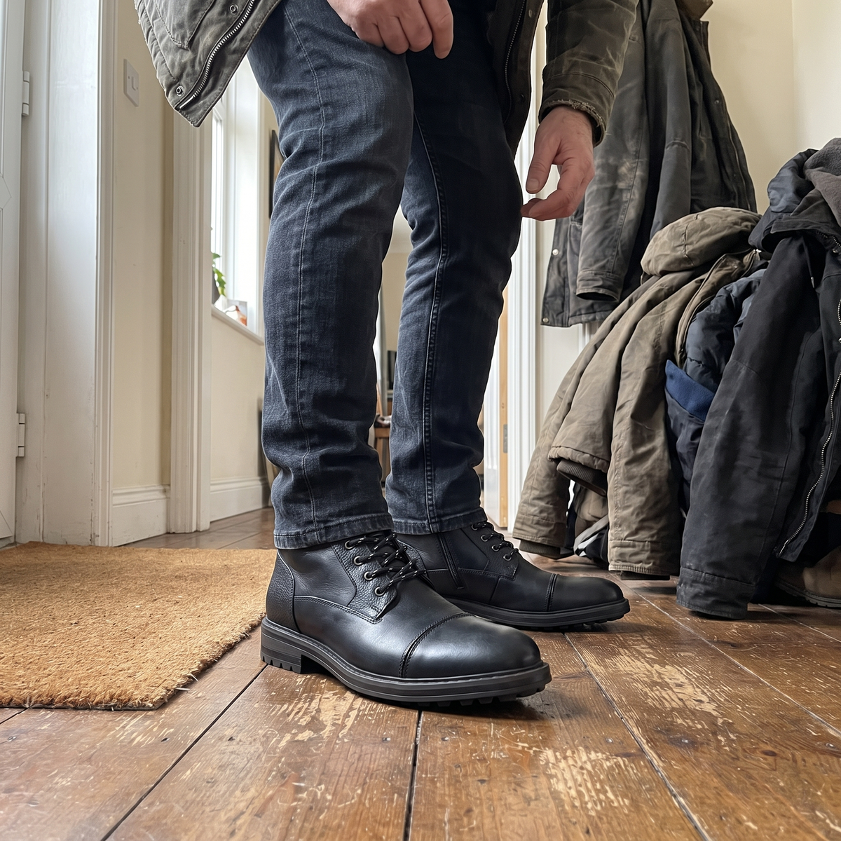 LACE-UP WINTER BOOT FOR MEN
