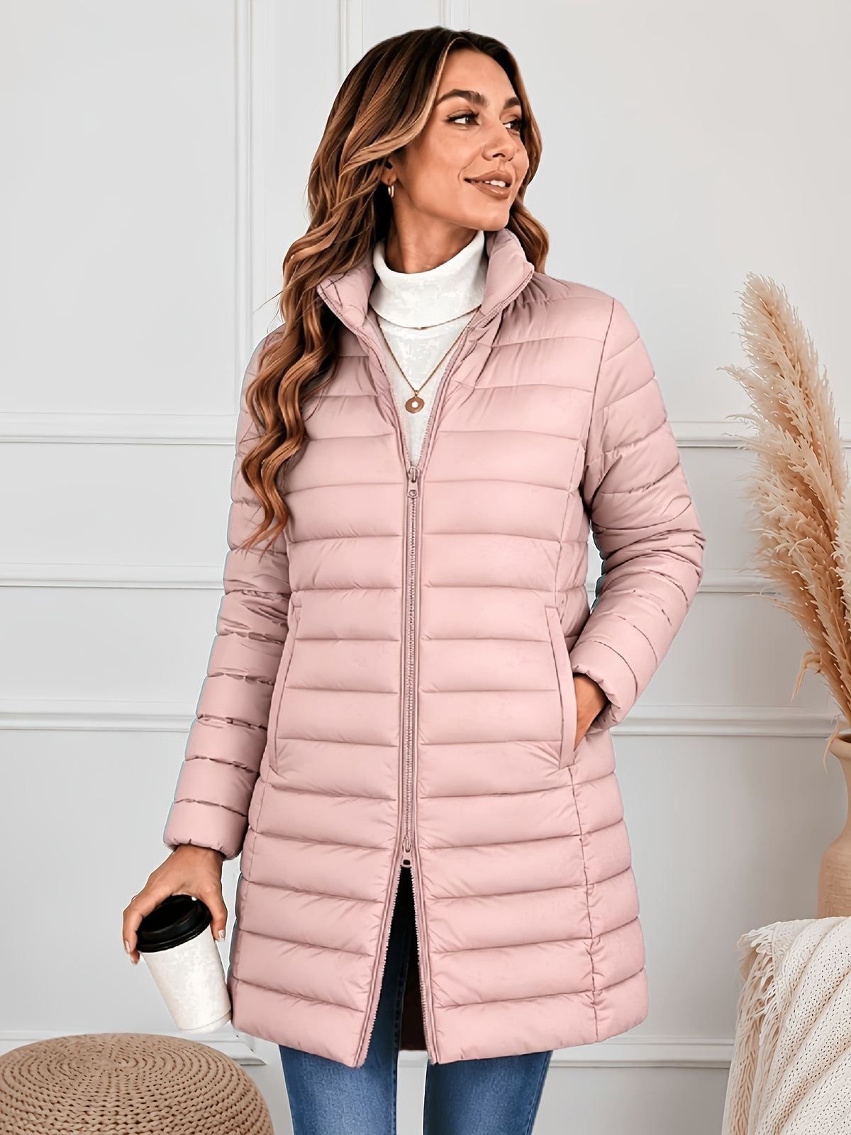 LONGLINE PUFFER JACKET FOR WOMEN