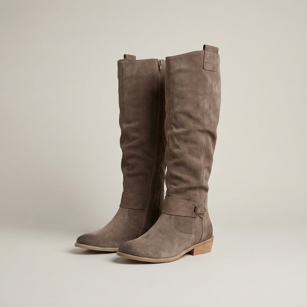 WIDE-FIT KNEE HIGH BOOTS FOR WOMEN