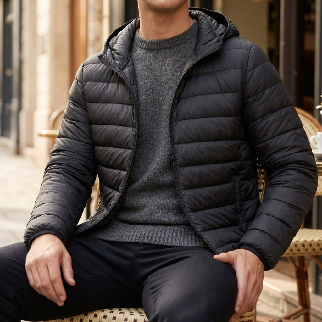 HOODED QUILTED PUFFER JACKET FOR WOMEN