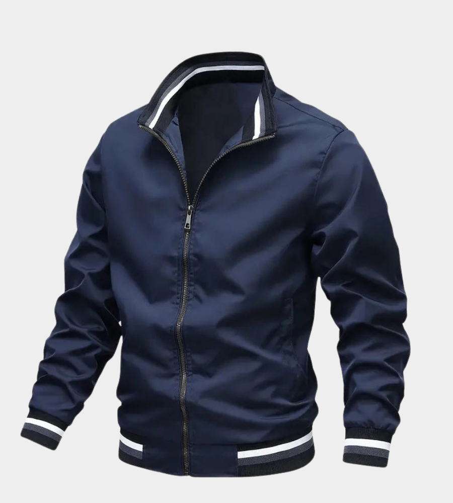 ZIP FRONT BOMBER JACKET FOR MEN