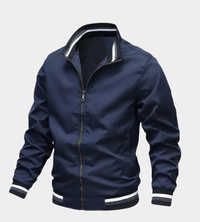 ZIP FRONT BOMBER JACKET FOR MEN