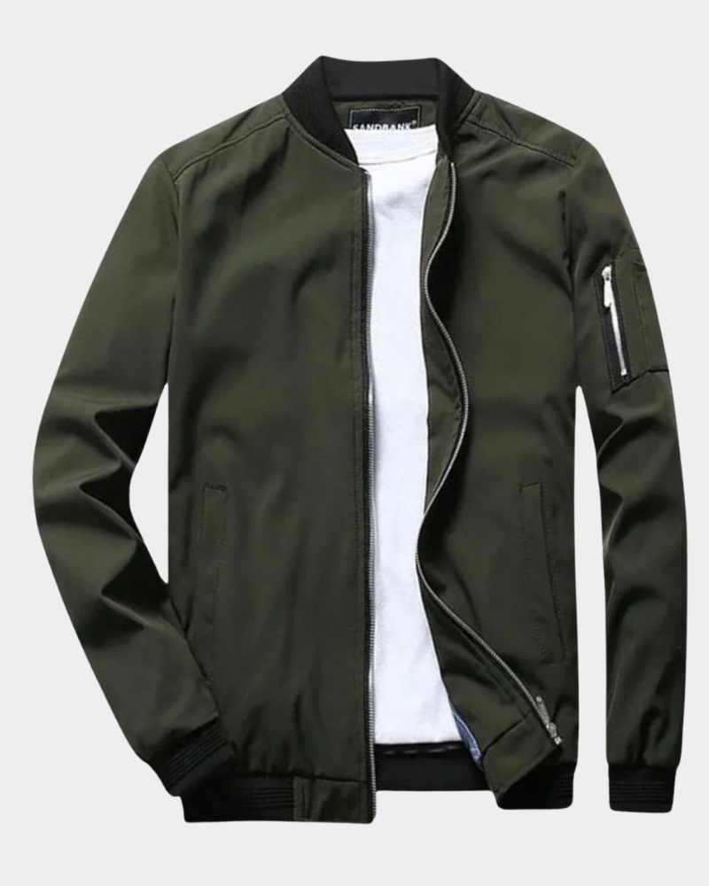 CLASSIC ZIP BOMBER JACKET FOR MEN