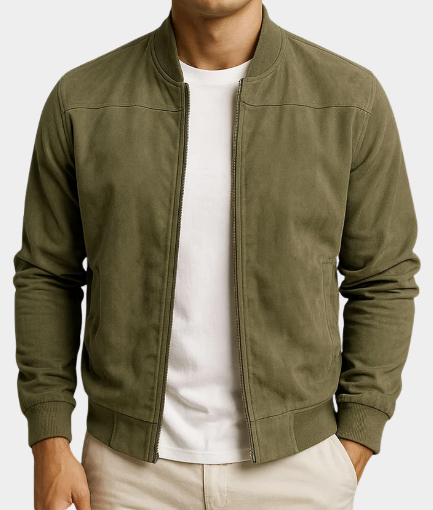 ZIP-UP BOMBER JACKET FOR MEN