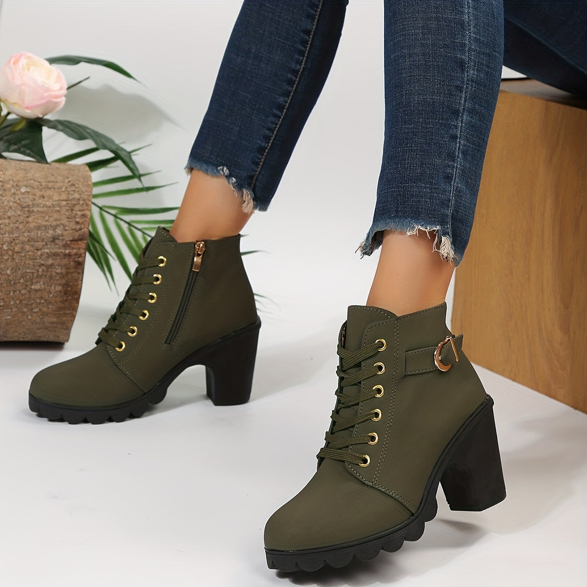 CHELSEA BOOT BLOCK HEEL FOR WOMEN