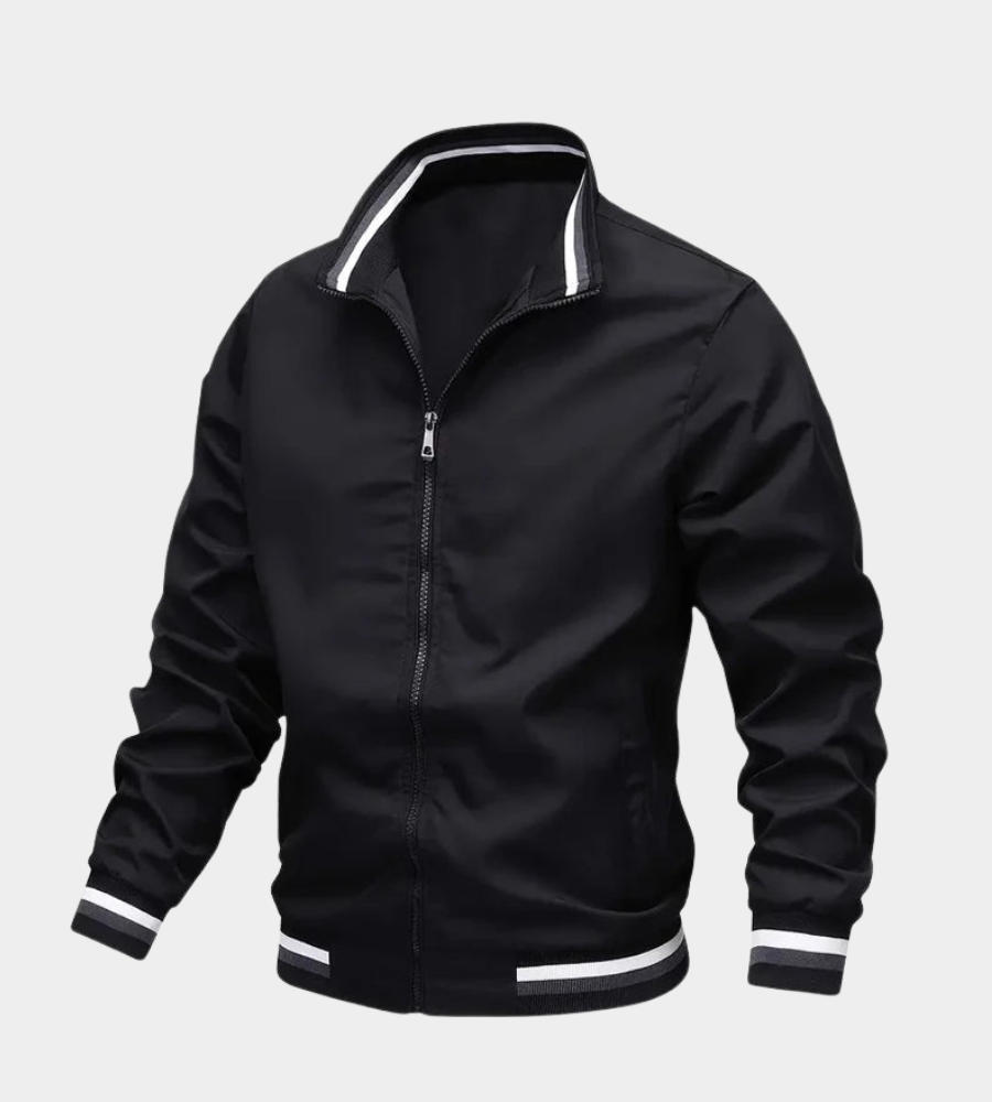 ZIP FRONT BOMBER JACKET FOR MEN