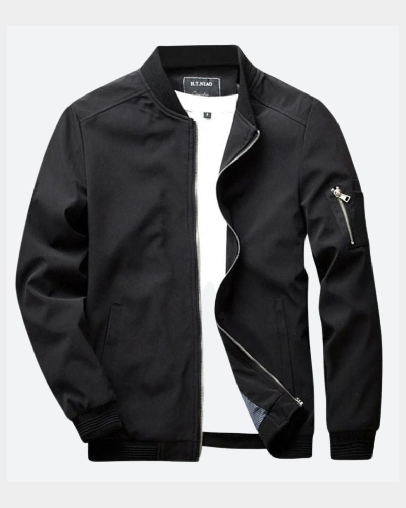 CLASSIC ZIP BOMBER JACKET FOR MEN