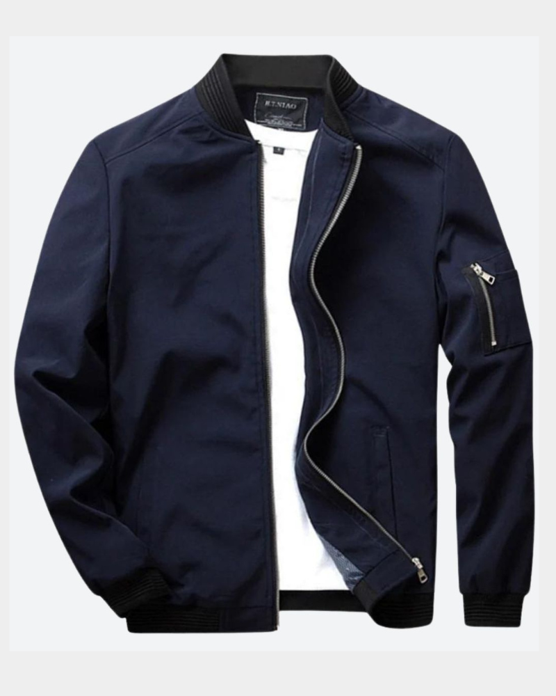 CLASSIC ZIP BOMBER JACKET FOR MEN