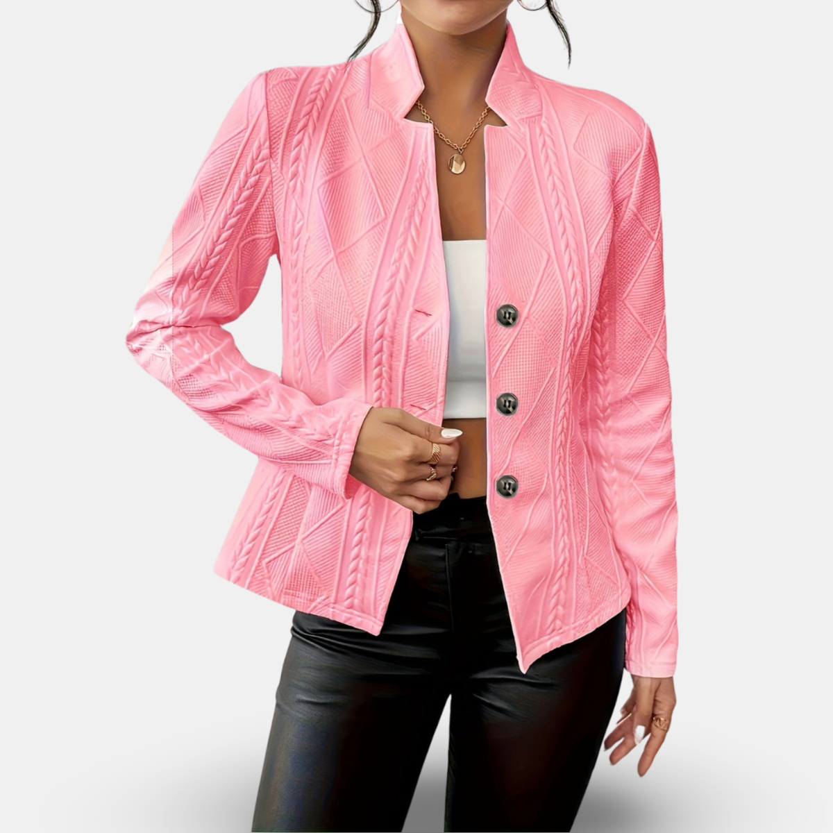 FITTED KNIT CARDIGAN FOR WOMEN