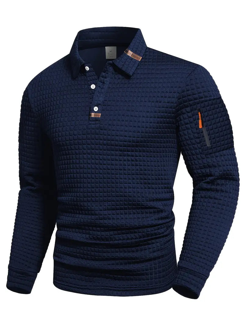 QUILTED RELAXED FIT SWEATER FOR MEN