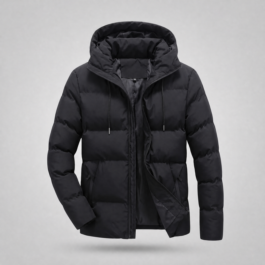HOODED PUFFER JACKET FOR MEN