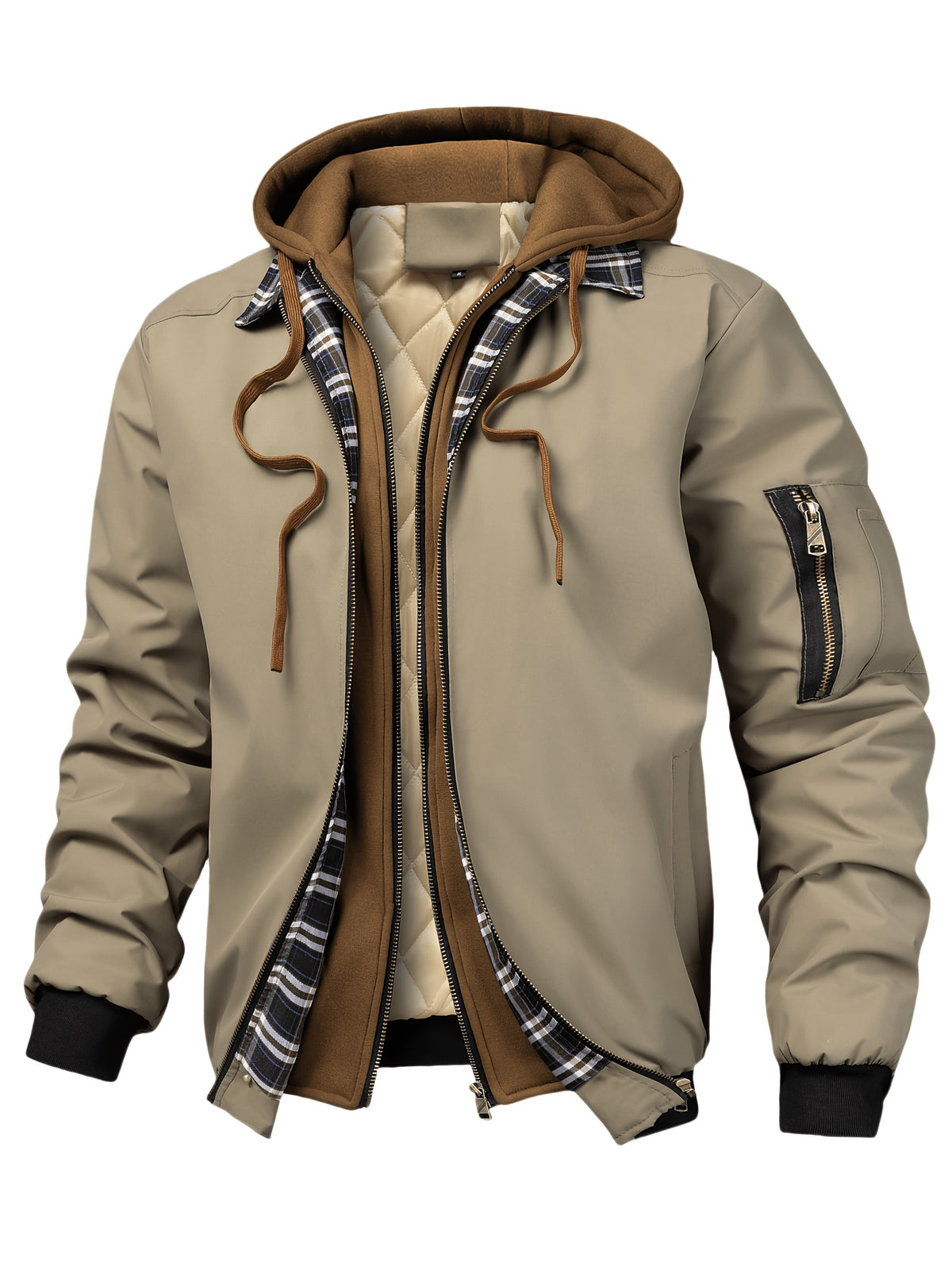 HOODED PUFFER JACKET FOR MEN