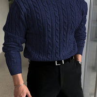 TEXTURED KNIT SWEATER FOR MEN