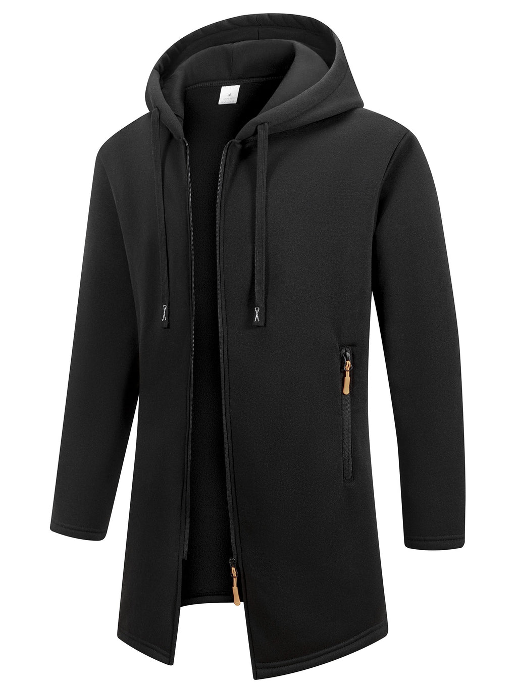 HOODED KNIT TRENCH COAT FOR MEN