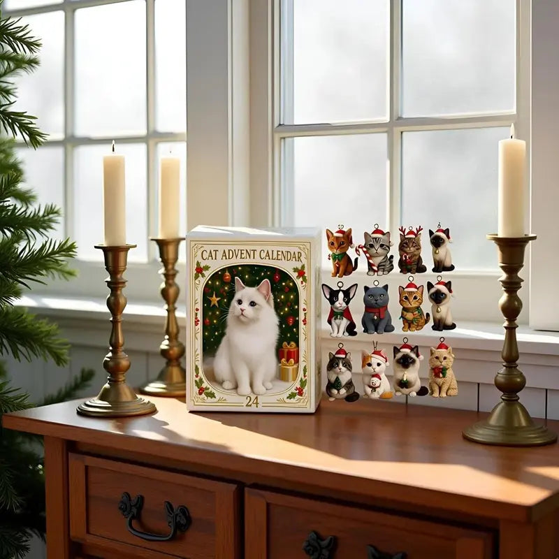 ACRYLIC CAT CHARM ADVENT CALENDAR