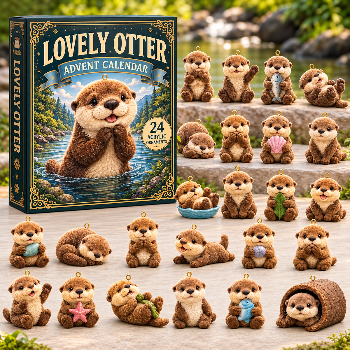 OTTER ORNAMENT ADVENT CALENDAR FOR KIDS