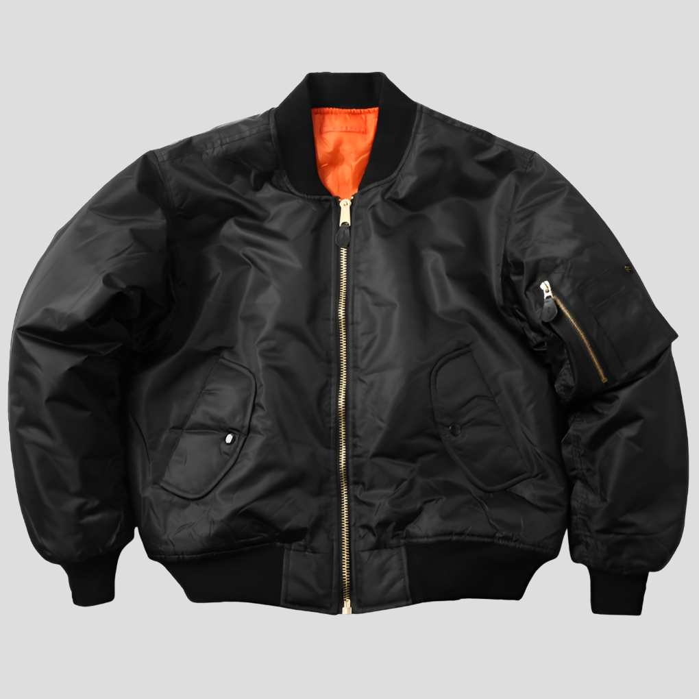 RIBBED COLLAR BOMBER JACKET FOR WOMEN