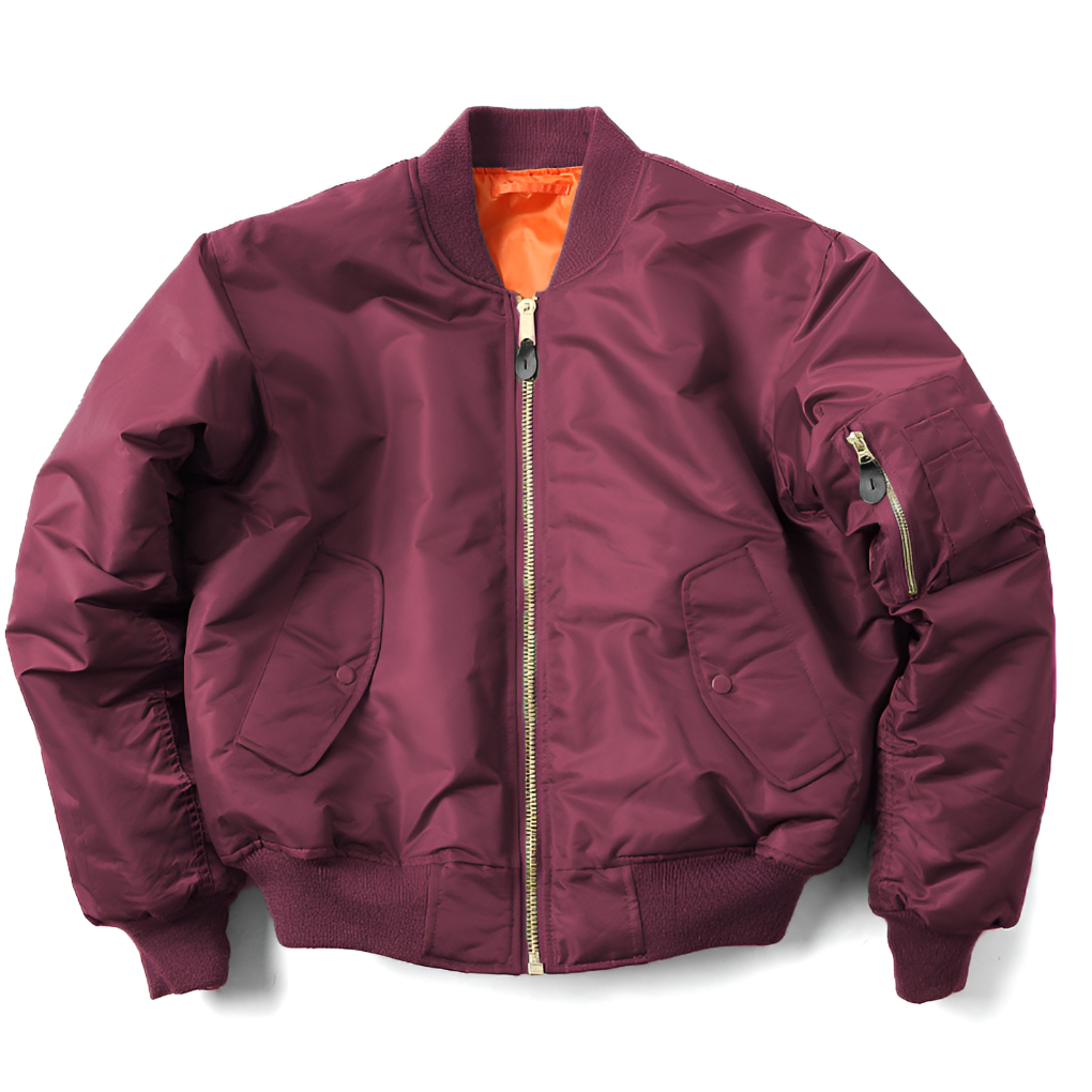 RIBBED COLLAR BOMBER JACKET FOR WOMEN
