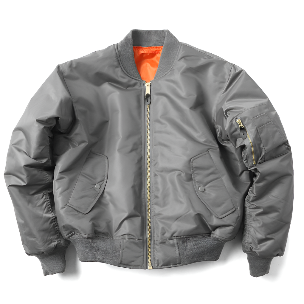 RIBBED COLLAR BOMBER JACKET FOR WOMEN