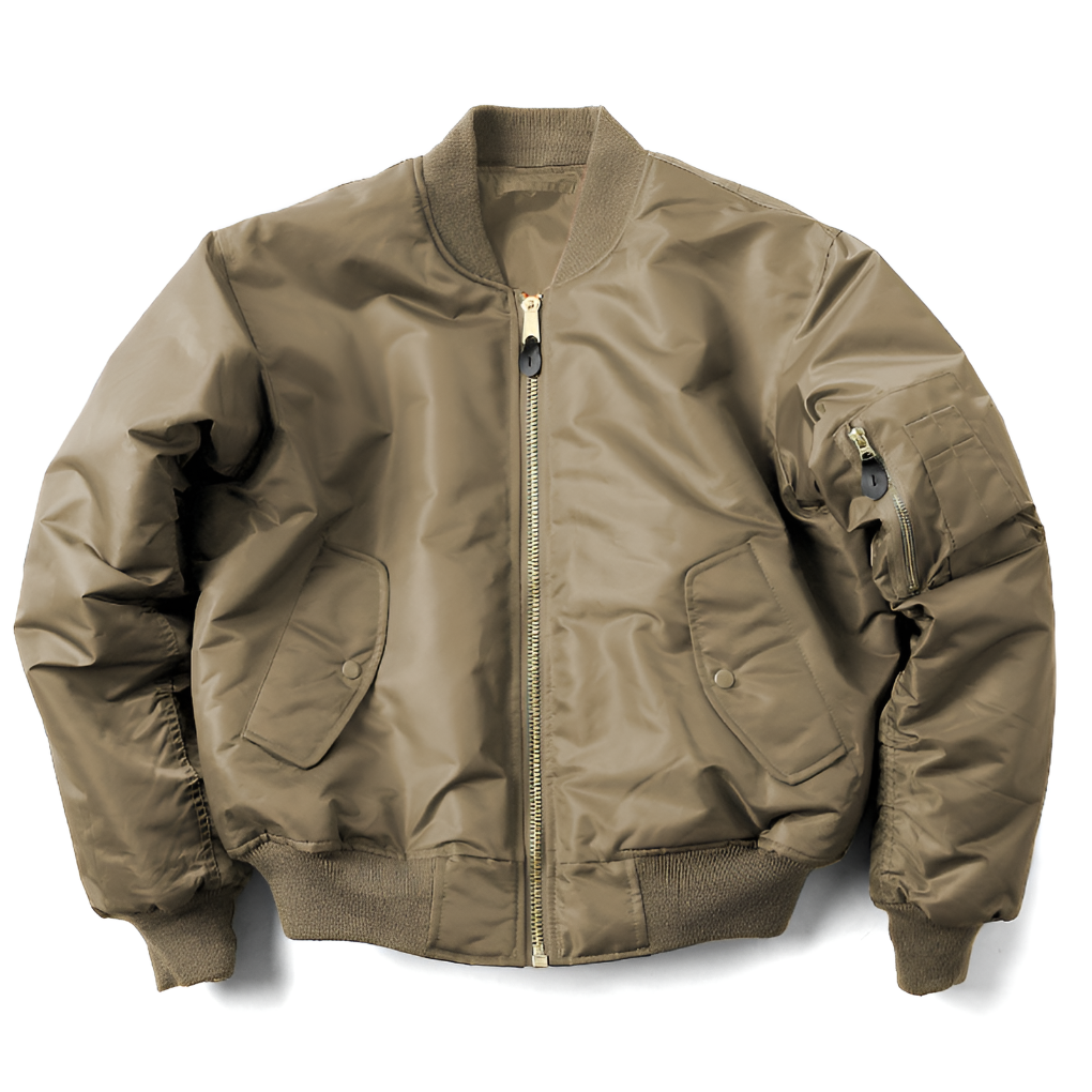 RIBBED COLLAR BOMBER JACKET FOR WOMEN