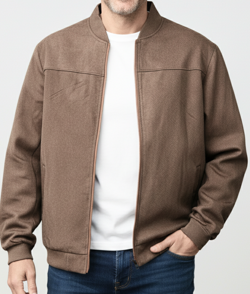 ZIP-UP BOMBER JACKET FOR MEN
