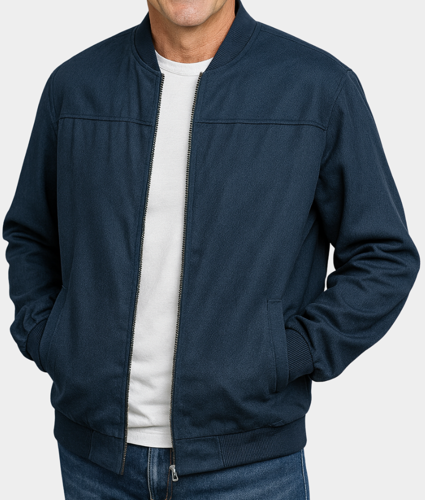 ZIP-UP BOMBER JACKET FOR MEN