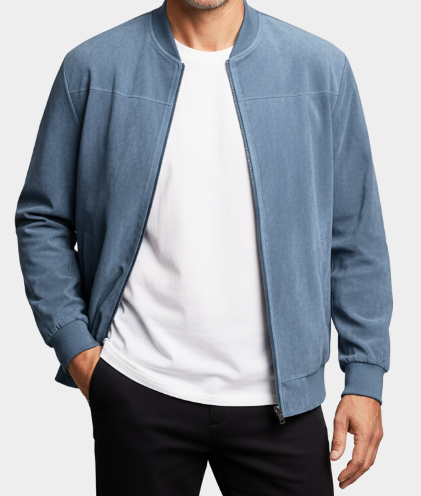 ZIP-UP BOMBER JACKET FOR MEN