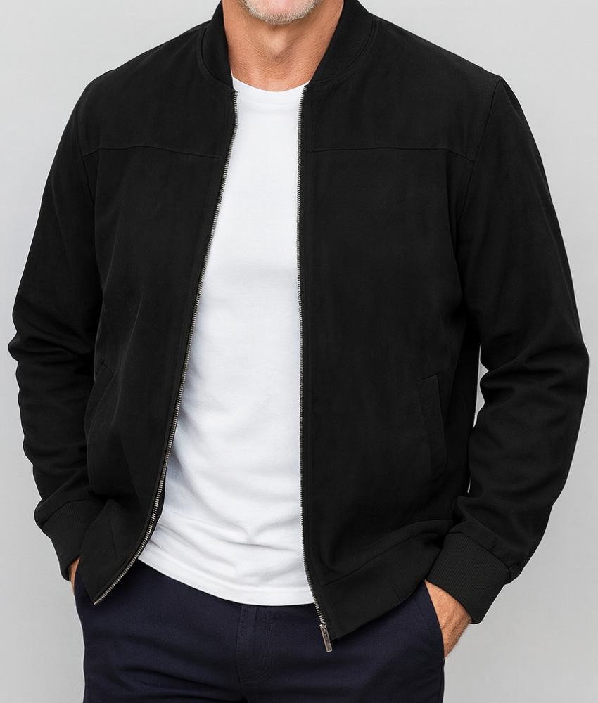 ZIP-UP BOMBER JACKET FOR MEN