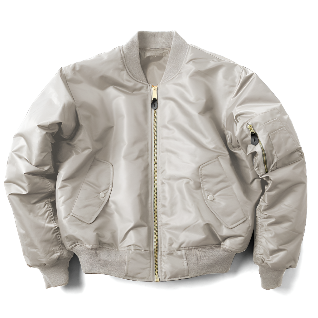 RIBBED COLLAR BOMBER JACKET FOR WOMEN