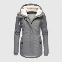 HOODED LONGLINE RAIN JACKET FOR WOMEN