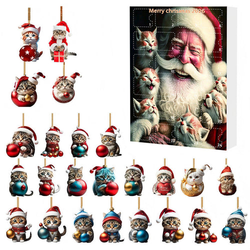CAT ORNAMENT ADVENT CALENDAR FOR WOMEN