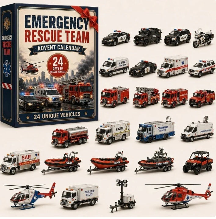 RESCUE VEHICLE ADVENT CALENDAR FOR MEN
