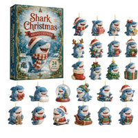 SHARK ADVENT CALENDAR ORNAMENT SET