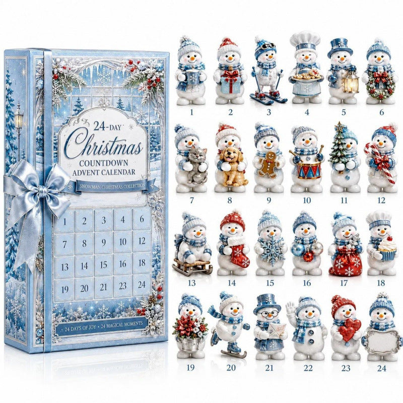SNOWMAN FIGURINE ADVENT CALENDAR FOR WOMEN