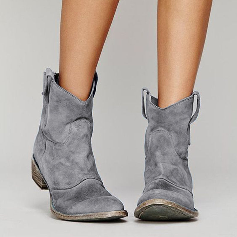 WESTERN STACKED HEEL CHELSEA BOOT FOR WOMEN