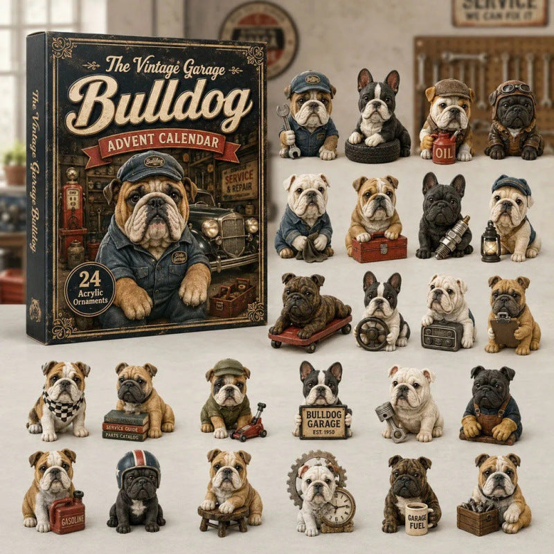 VINTAGE GARAGE BULLDOG ADVENT CALENDAR FOR WOMEN