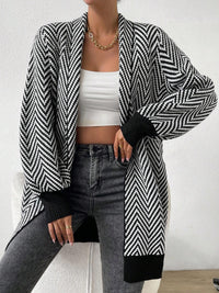 CHEVRON KNIT CARDIGAN FOR WOMEN