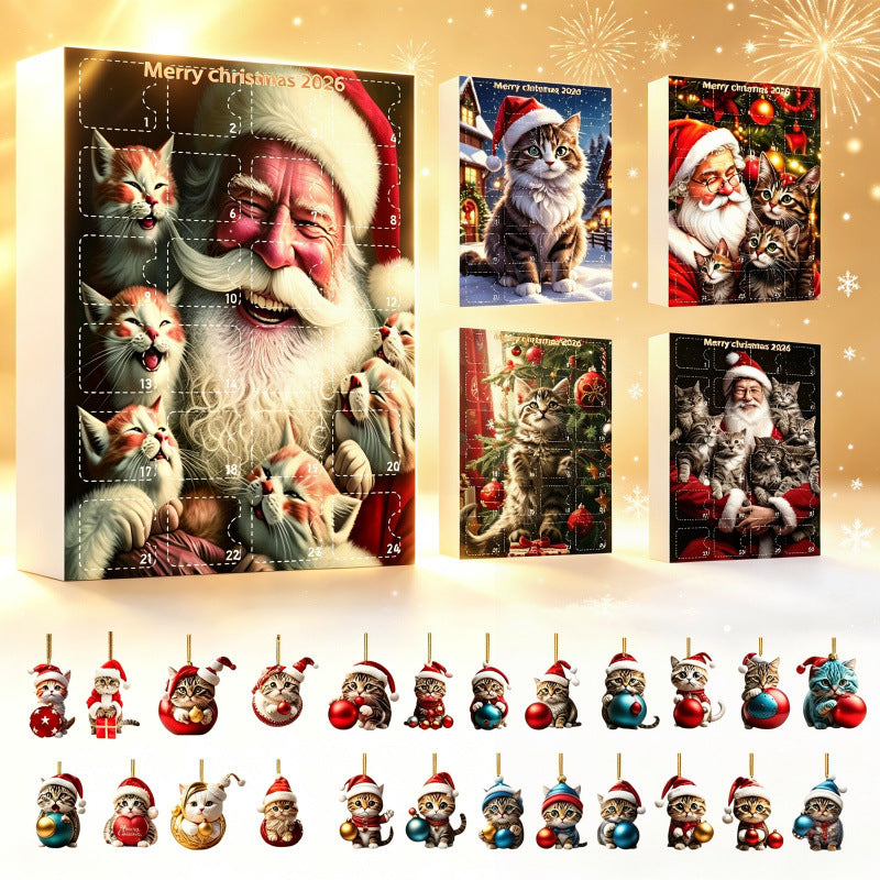 CAT ORNAMENT ADVENT CALENDAR FOR WOMEN