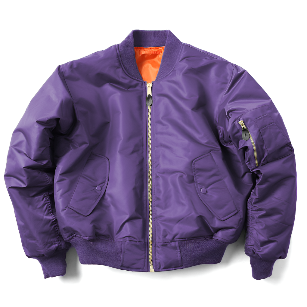 RIBBED COLLAR BOMBER JACKET FOR WOMEN