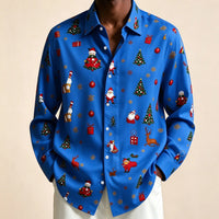 PRINTED CHRISTMAS BLOUSE FOR MEN
