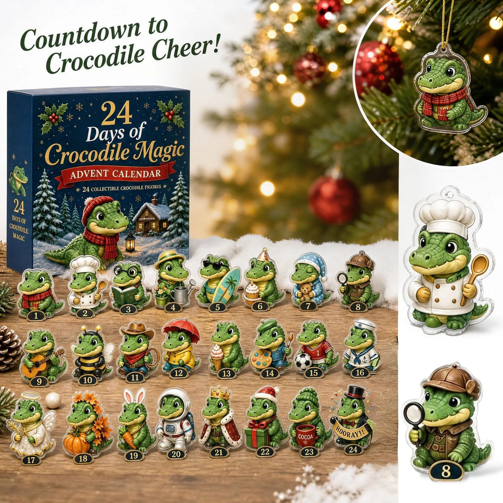HANGING CHARM ADVENT CALENDAR – 24 ACRYLIC KEYRINGS & TREE ORNAMENTS