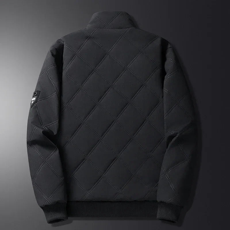 QUILTED PUFFER BOMBER JACKET FOR MEN