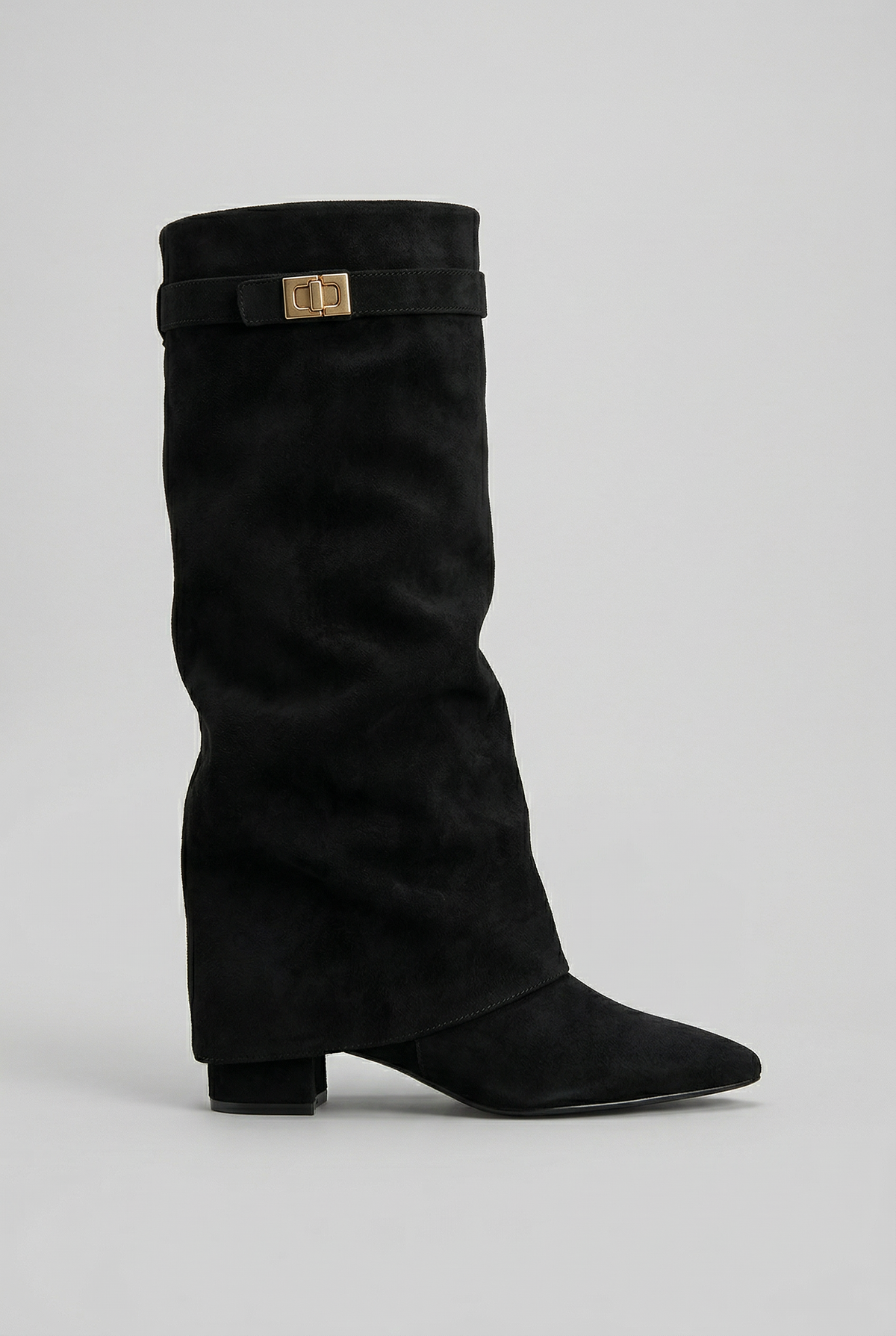 BLOCK HEEL KNEE HIGH BOOTS FOR WOMEN