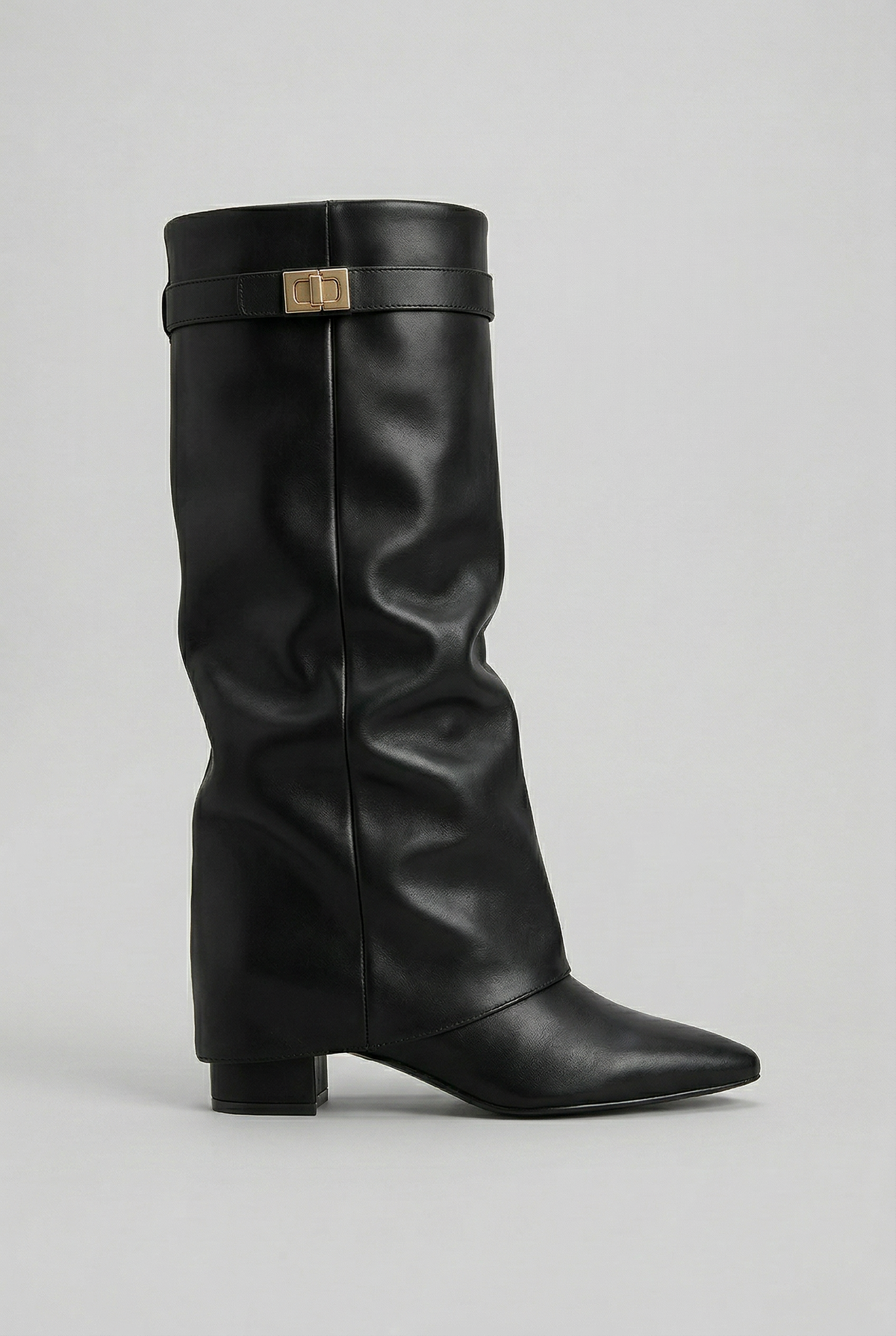 BLOCK HEEL KNEE HIGH BOOTS FOR WOMEN