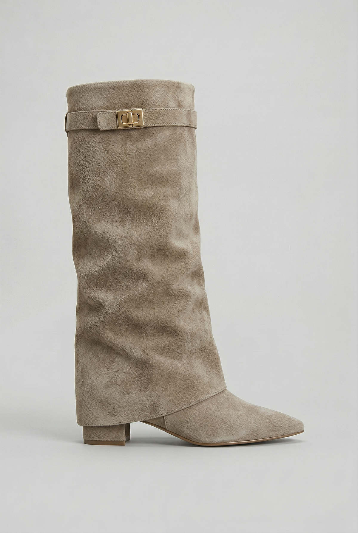 BLOCK HEEL KNEE HIGH BOOTS FOR WOMEN