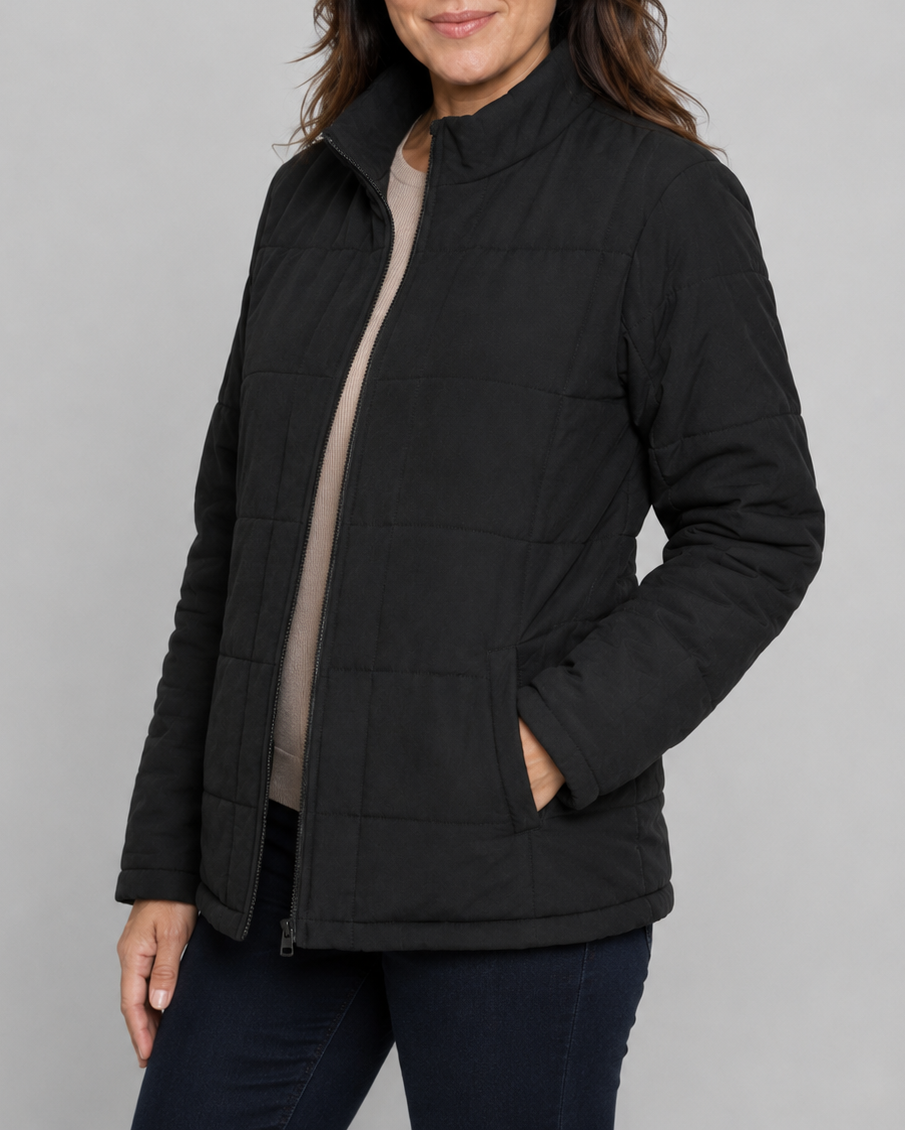 QUILTED JACKET ZIP UP FOR WOMEN