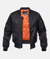 QUILTED ZIP BOMBER FOR MEN