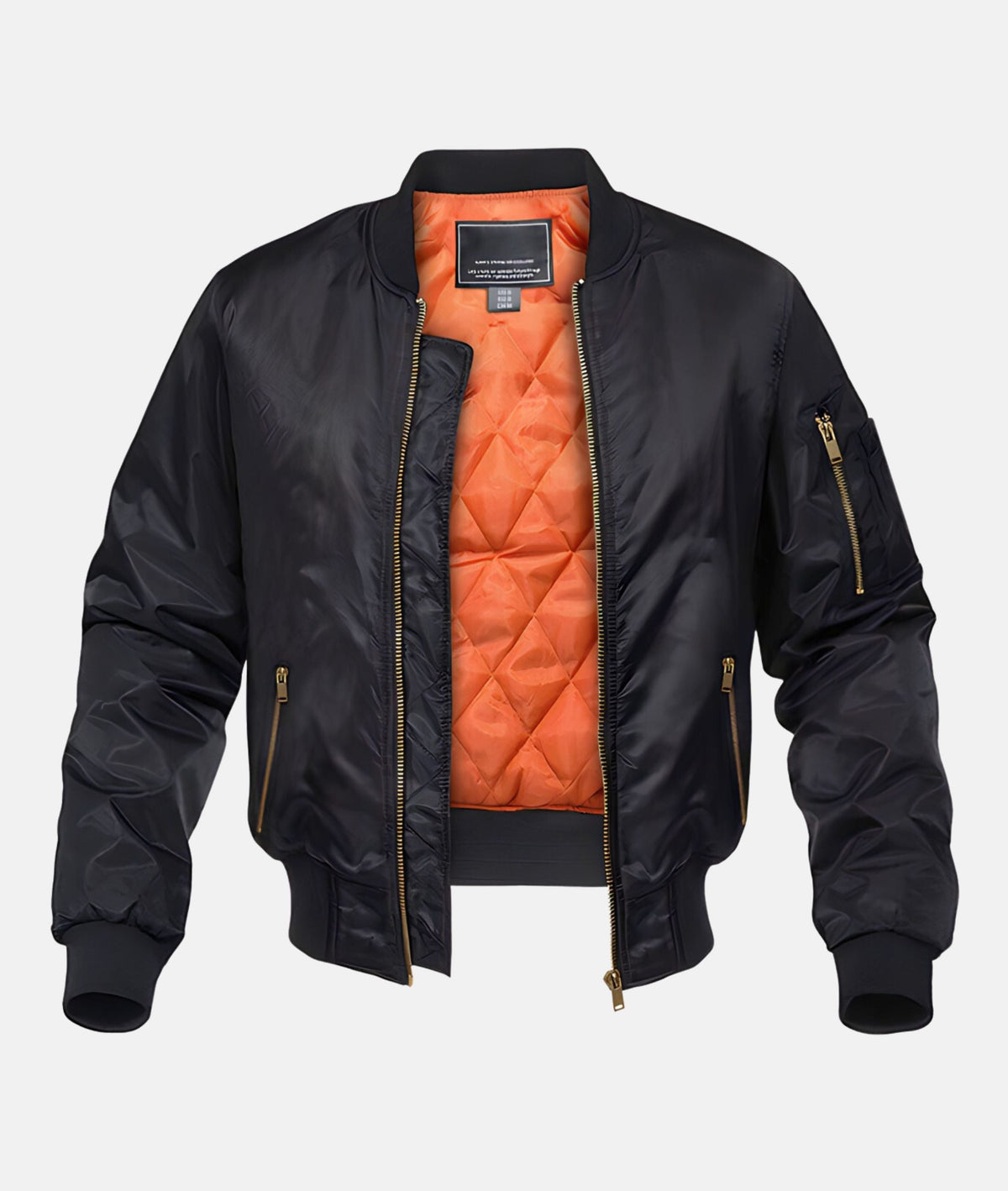 QUILTED ZIP BOMBER FOR MEN
