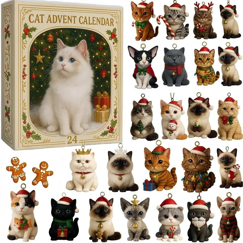ACRYLIC CAT CHARM ADVENT CALENDAR