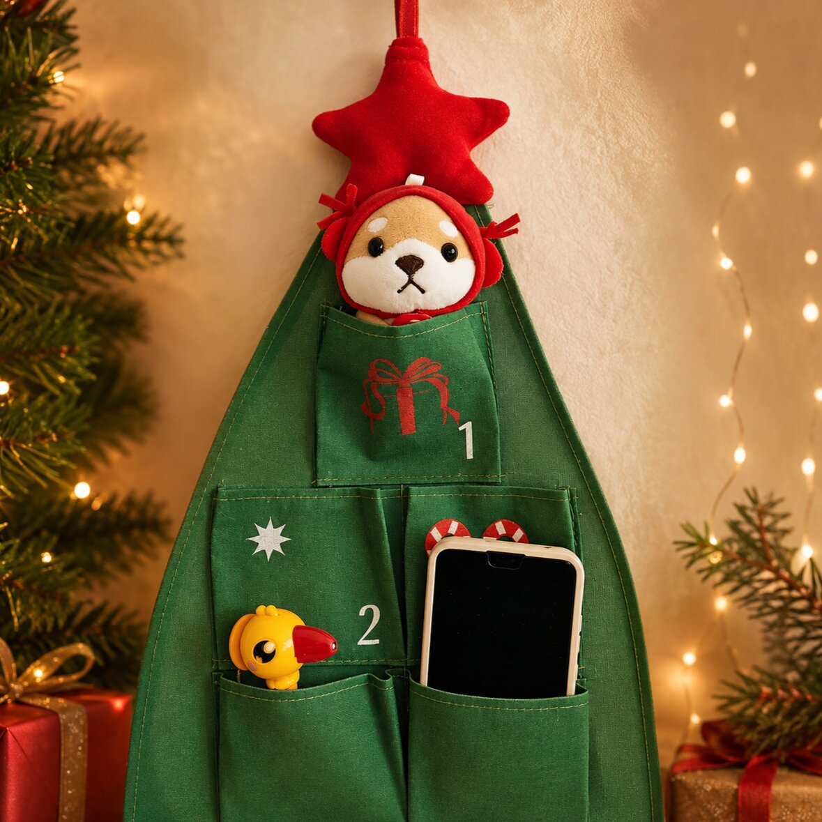 FABRIC TREE ADVENT CALENDAR FOR WOMEN